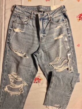 NWT - American Eagle MOM Jeans | STRIGID | Size 12 |